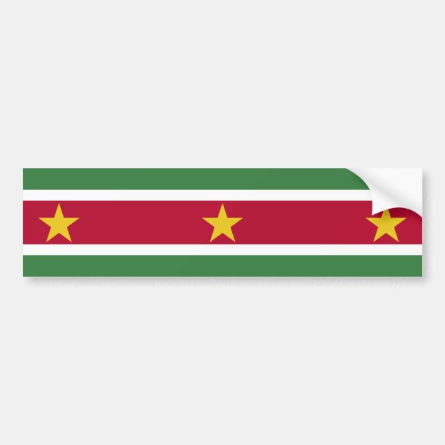 Adesivo Para Carro Bandeira do Suriname (Frente)
