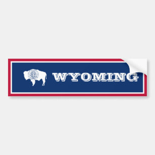 Adesivo Para Carro Bandeira do Wyoming