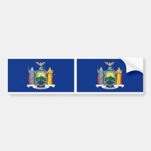 Adesivo Para Carro Bandeira dos Estados de Nova Iorque