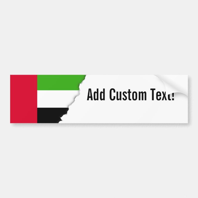Adesivo Para Carro Bandeira dos UAE United Arab Emirates (Frente)