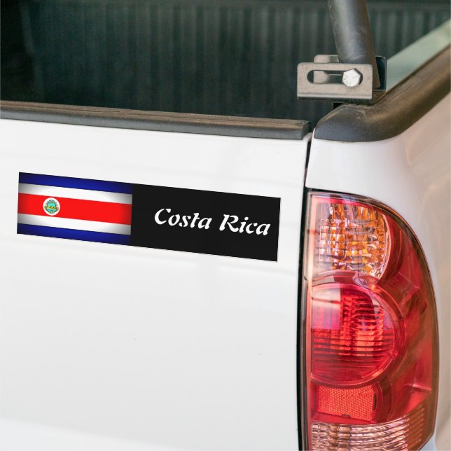 Adesivo Para Carro Bandeira Estilizada da Costa Rica (No caminhão)