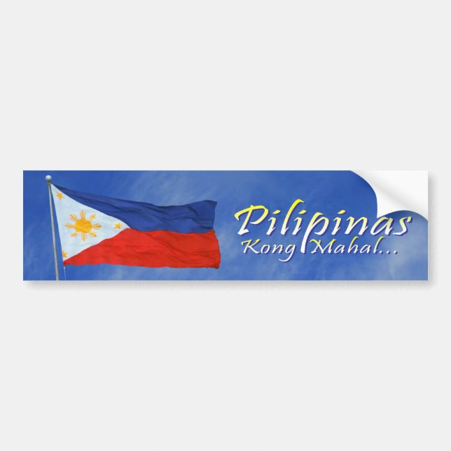 Adesivo Para Carro Bandeira filipino (Frente)