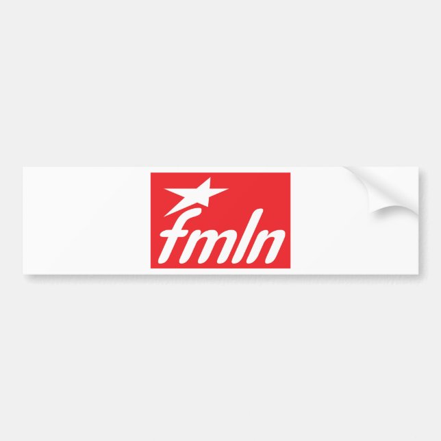 Adesivo Para Carro Bandeira FMLN (Frente)