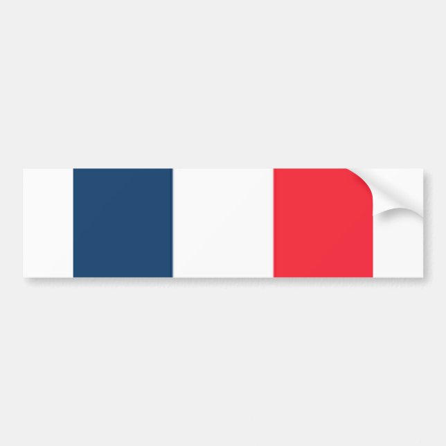 Adesivo Para Carro Bandeira francesa (Frente)