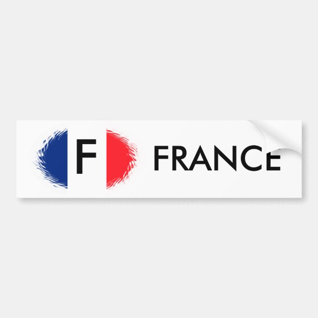 ADESIVO PARA CARRO BANDEIRA FRANCESA, FRANCE (Frente)