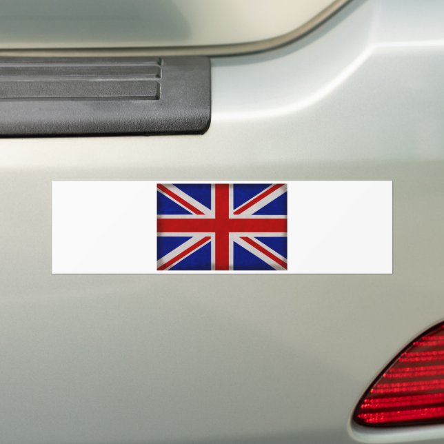 Carro inglês com bandeira da inglaterra