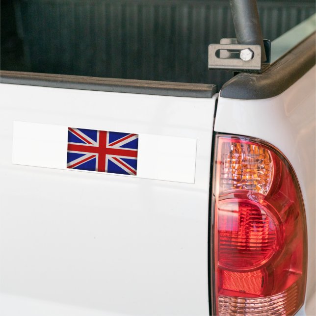 Carro inglês com bandeira da inglaterra