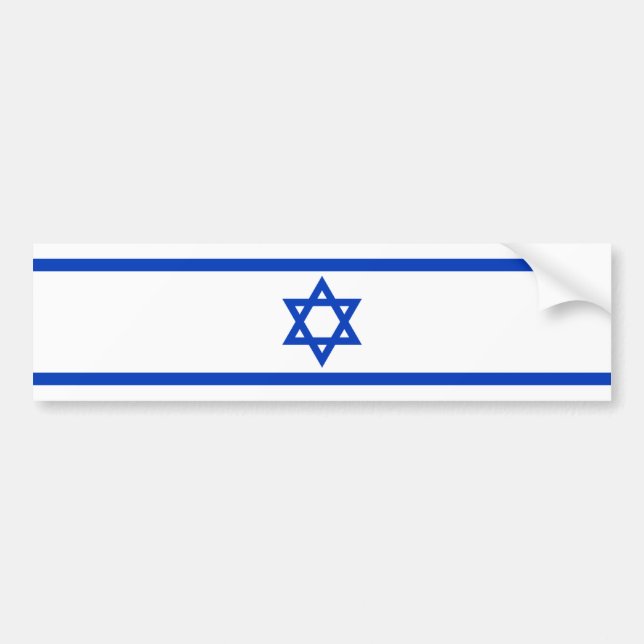 Adesivo Para Carro Bandeira israelita (Frente)