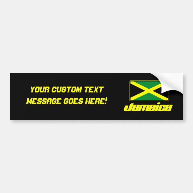 Adesivo Para Carro Bandeira jamaicana (Frente)