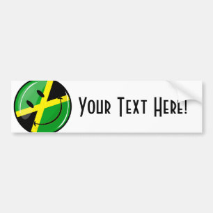 Adesivo Para Carro Bandeira jamaicana sorridente