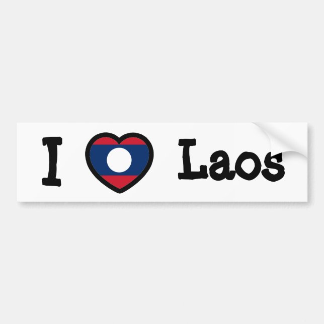 Adesivo Para Carro Bandeira Laos (Frente)