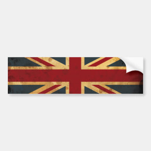 Adesivo Para Carro Bandeira manchada de Union Jack Reino Unido