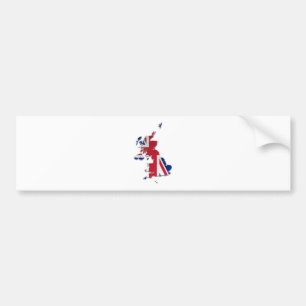 Adesivo Para Carro Bandeira Map_3 das dependências do Reino Unido &