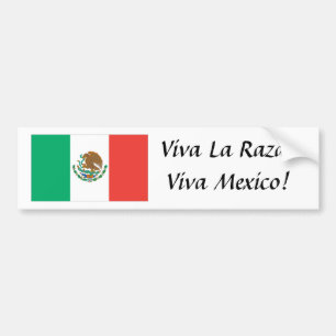 Adesivo Para Carro bandeira mexicana, La Raza de Viva! Viva México!
