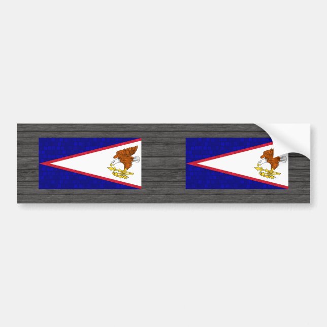 Adesivo Para Carro Bandeira moderna do Samoan do teste padrão (Frente)