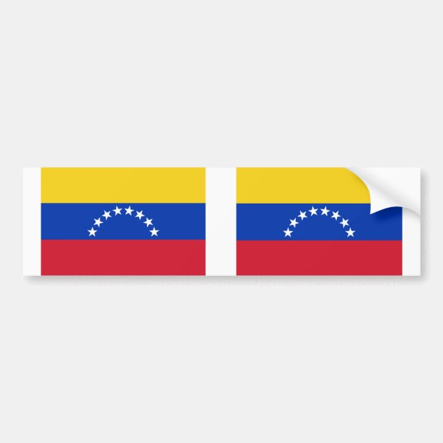 Adesivo Para Carro Bandeira nacional DOIS Venezuela (Frente)