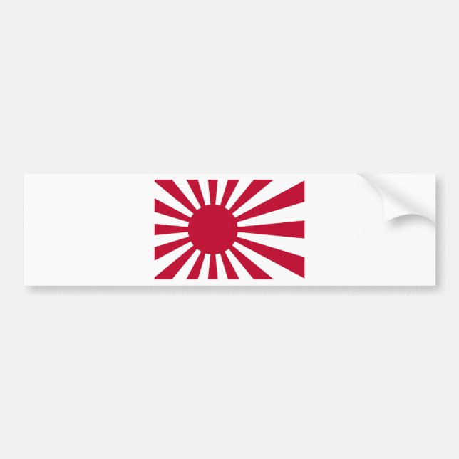 Adesivo Para Carro Bandeira naval de Japão - bandeira japonesa de Sun (Frente)