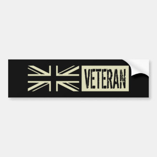 Adesivo Para Carro Bandeira negra britânica do veterano