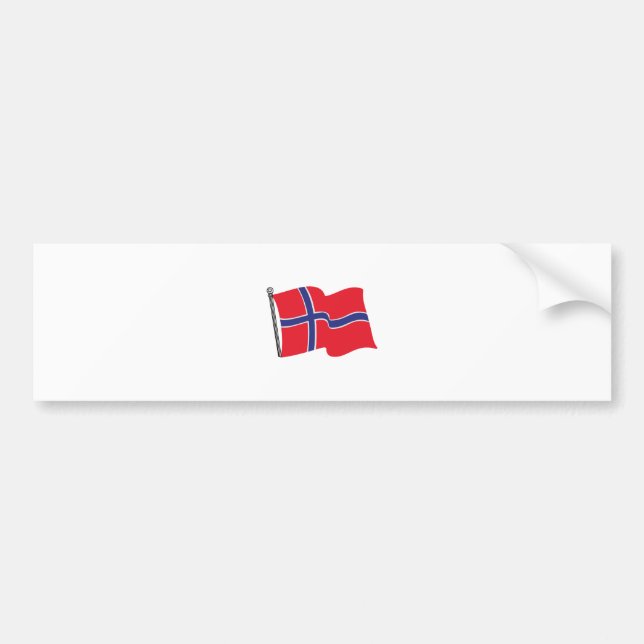 Adesivo Para Carro Bandeira norueguesa (Frente)