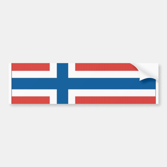Adesivo Para Carro Bandeira norueguesa (Frente)