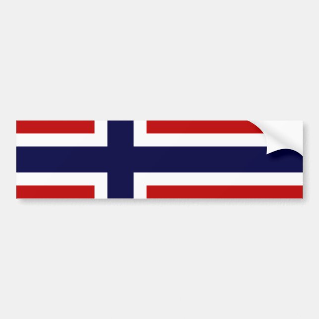 Adesivo Para Carro Bandeira norueguesa - Kongeriket Norge - Norsk (Frente)