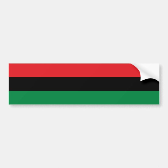 Adesivo Para Carro Bandeira Pan-Africana (Frente)