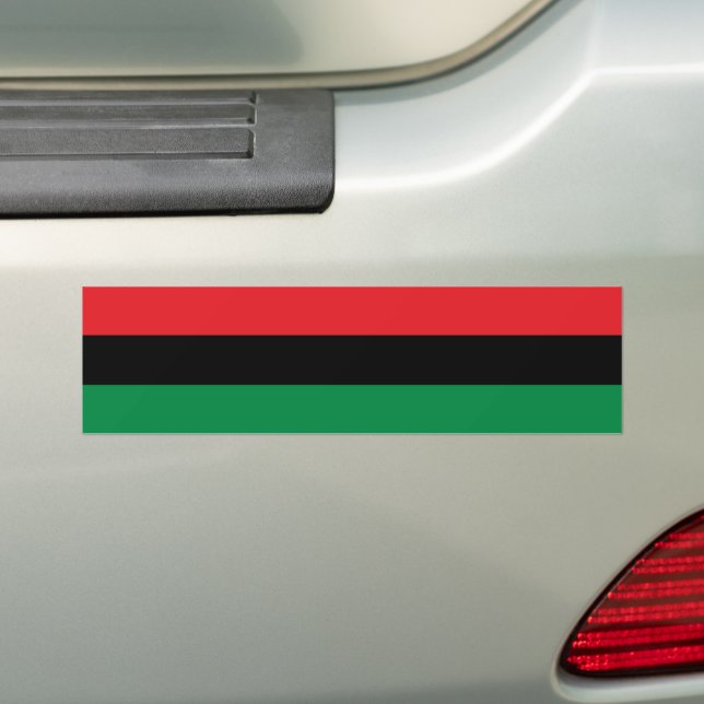 Adesivo Para Carro Bandeira Pan-Africana da UNIA Kwanzaa (No carro)