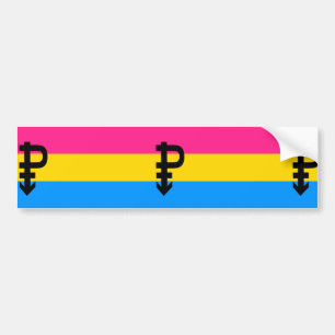 Adesivo Para Carro Bandeira Pansexual do orgulho