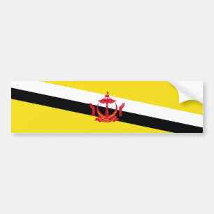 Adesivo Para Carro Bandeira Patriótica de Brunei