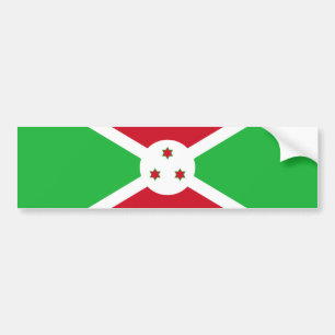 Adesivo Para Carro Bandeira Patriótica do Burundi