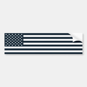 Adesivo Para Carro Bandeira preta & branca patriótica americana