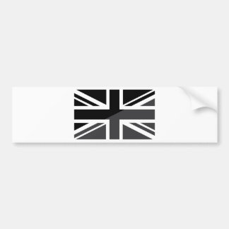 Adesivo Para Carro Bandeira preta e cinzenta de Union Jack Ingleses