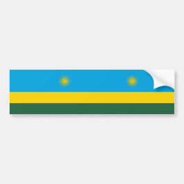 Adesivo Para Carro Bandeira Ruandesa (Ruanda) (País Africano)