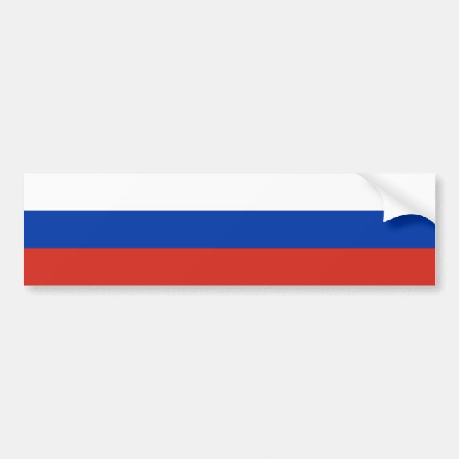 Adesivo Para Carro Bandeira Russa (Rússia) (Frente)