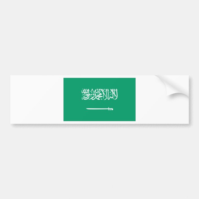 Adesivo Para Carro Bandeira saudita (Frente)