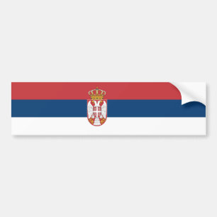 Adesivo Para Carro Bandeira Sérvia