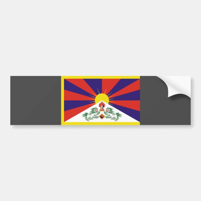 Adesivo Para Carro Bandeira tibetana (Frente)