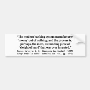 Adesivo Para Carro Banking Systems Manufacture Money Out Of Nothing