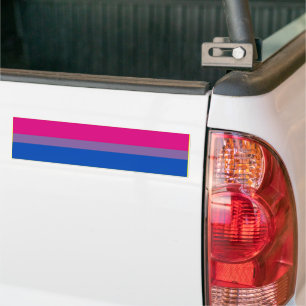 Adesivo Para Carro Bar BISEXUAL PRIDE FLAG