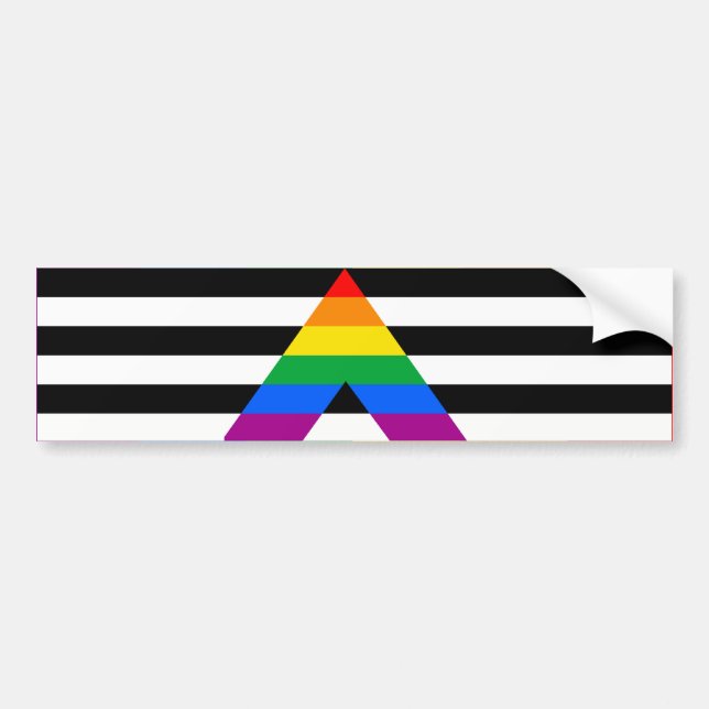 Adesivo Para Carro BAR hetero ALLY FLAG (Frente)