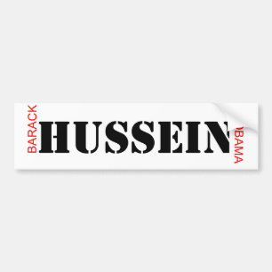 Adesivo Para Carro Barack HUSSEIN Obama - presidente muçulmano
