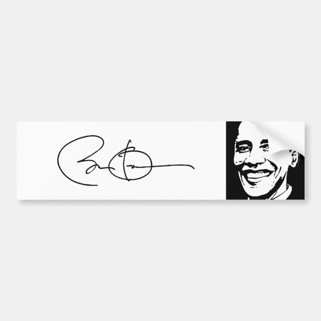 Adesivo Para Carro BARACK OBAMA ASSINOU AUTOGRAPH.png (Frente)