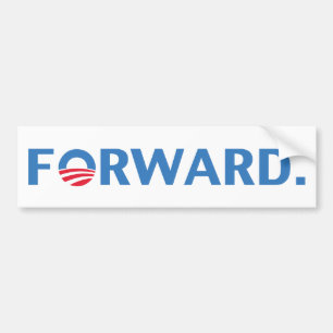 Adesivo Para Carro Barack Obama dianteiro (azul)