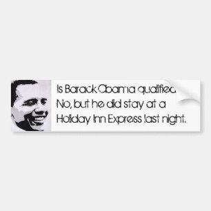 Adesivo Para Carro Barack Obama é qualificado? Não, mas…