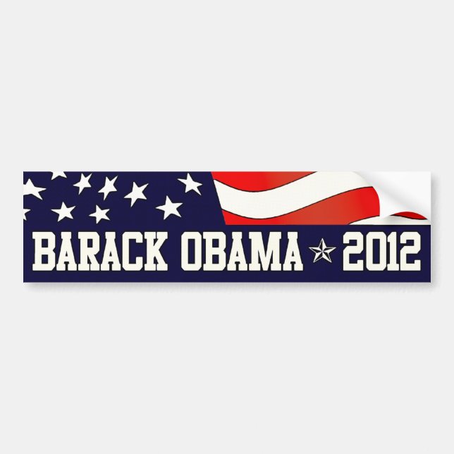 Adesivo Para Carro Barack Obama para Presidente em 2012 (Frente)