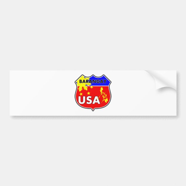 Adesivo Para Carro Barangay EUA (Frente)