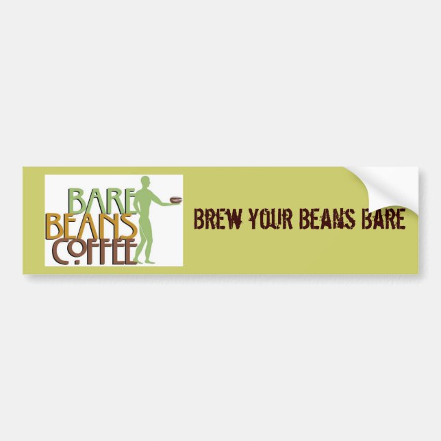 Adesivo Para Carro barebeansfinalgreenlogo1107A, fabricam cerveja (Frente)