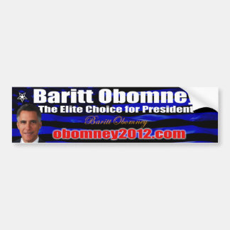 Adesivo Para Carro Baritt Obomney para o presidente Bumpersticker