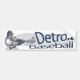 Adesivo Para Carro Basebol Bumpersticker de Detroit