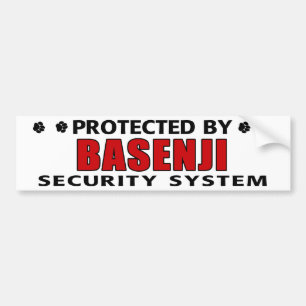 Adesivo Para Carro Basenji Dog Security